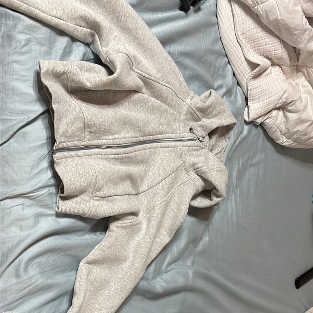 Gray Lululemon Zip-Up Hoodie